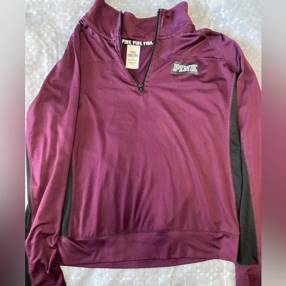 Women’s PINK quarter zip pullover jacket